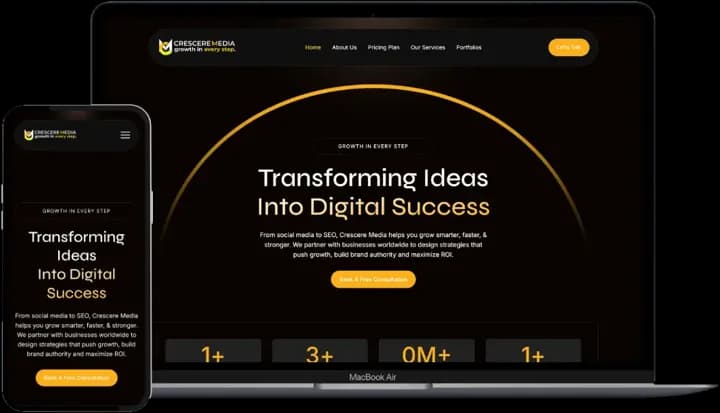 Crescere Media website