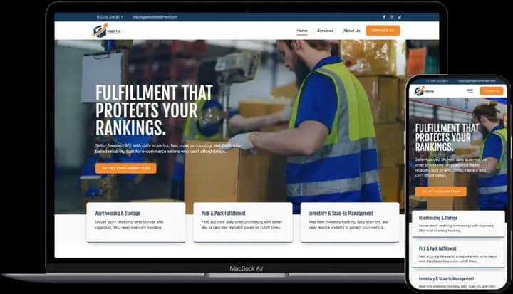 Preptix Fulfillment website