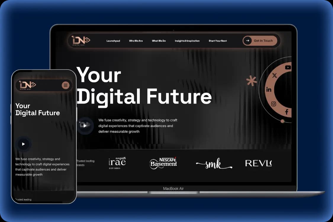 Creative digital agency website by Oraweb Studio